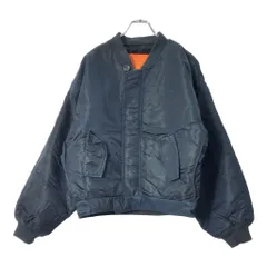 Schott ショット MA-1 フライトジャケット ミリタリー ネイビー(メンズ L)中古 古着 X1821