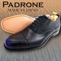 極美品✨PADRONE パドローネ ダービープレーントゥ ブラック 27cm