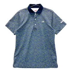 サイズ：4 MASTER BUNNY EDITION マスターバニーエディション  半袖ポロシャツ 花柄 ネイビー系 [240101555473] ゴルフウェア メンズ ストスト