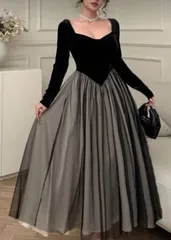 送料無料 未使用 発表会 舞台衣装 パーティ ロング ドレス 13号 XL (OPN1215)