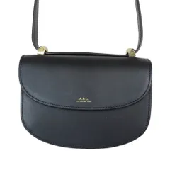 新品同様 A.P.C  アーペーセー SAC GENEVE MINI レザー サックジュネーヴミニ ショルダーバッグ クロスボディ カバン ブラック レディース 古着 中古 USED