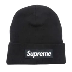 新品同様 25aw Supreme × NEW ERA シュプリーム ニューエラ Box Logo Beanie ボックスロゴ ビーニー ニット帽 ワッチキャップ 帽子 黒 メンズ レディース 古着 中古 USED