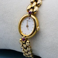 稼働品 SEIKO セイコー ブレスレット腕時計 レディース ゴールド クォーツ