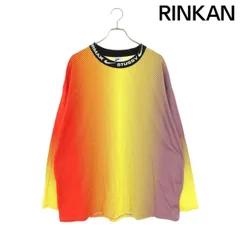 ナイキ ×ステューシー STUSSY  NRG LS TOP DO5308-902 ネックロゴ 総柄長袖カットソー メンズ XL