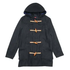 美品 Gloverall グローバーオール モリス ミドル丈 メルトンウール ダッフルコート アウター ジャケット 36 チャコールグレー メンズ 古着 中古 USED