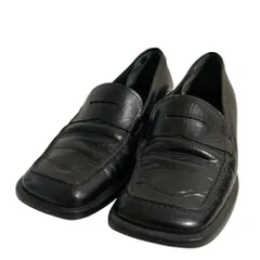 良品 PRADA プラダ レザー ローファー サイズ36.5 ブラック レディース 古着 中古 USED