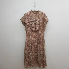 モジョエスピン 2021 ベイズリー ラッフル プリーツ ONE PIECE Mサイズ