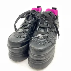 ヨースケ スタッズ 厚底スニーカー 22.5cm ブラック 2601058