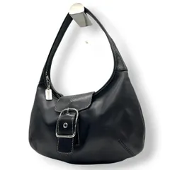 【極美品】コーチ COACH 9282 ソーホー Y2K vintage archive 00s ショルダーバッグ ホーボー ハンドバッグ 肩掛け レザー 本革 ブラック 黒 シルバー金具 バックル レディース ヴィンテージ  E6