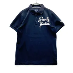 サイズ：4 PEARLY GATES パーリーゲイツ 2023年モデル 半袖ポロシャツ  ネイビー系 [240101558913] ゴルフウェア メンズ ストスト