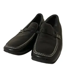 美品 pedala ペダラ アシックス レザー コンフォートシューズ スリッポン 23cm 2E ブラック レディース 古着 中古 USED