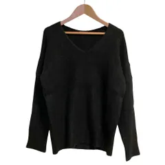 美品 Theory セオリー カシミヤVネック ニットセーター Ｓ ブラック レディース 古着 中古 USED