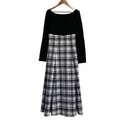 未使用 24AW MERCURYDUO マーキュリーデュオ ドッキングチェックワンピース Ｓ ホワイト レディース 古着 中古 USED