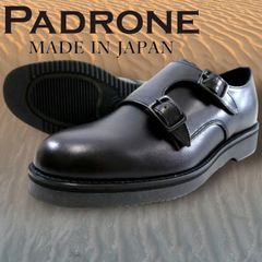 極美品✨PADRONE パドローネ ダービープレーントゥ ブラック 27cm