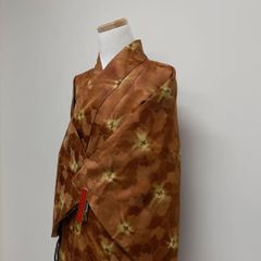 流水文様 二部式着物 セットアップ 上下セット 帯 小紋 着物 スカート