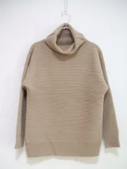 soeur7 スール タートル　ハイネック　ニット　サイズ9号 セーター ベージュ レディース  soeur7【中古】1-1230T▲のサムネイル