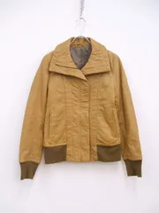 audrey and john wad レザーブルゾン サイズF ジャケット キャメル レディース オードリーアンドジョンワッド【中古】2-1123T♪のサムネイル