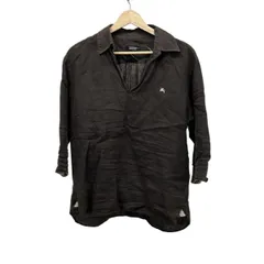 Burberry Black Label(バーバリーブラックレーベル) 長袖シャツ サイズ2 M メンズ - ダークブラウン 麻