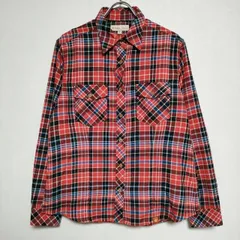 Foxfire 8112585 ネルシャツ チェック ポリエステル 長袖シャツ レッド レディース フォックスファイヤー【中古】3-1030T∞のサムネイル