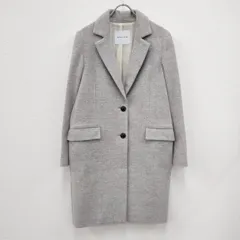 adam et Rope サイズ36 ウール カシミヤ混 チェスターコート グレー レディース アダムエロペ【中古】3-1108A☆