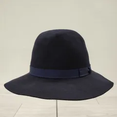 COMESANDGOES ウール ラビットファー 帽子 ハット ネイビー メンズ カムズアンドゴーズ【中古】3-1122T◎のサムネイル