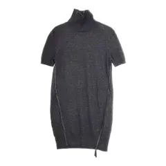 ERMANNO SCERVINO 半袖 ハイネック ロング丈 D215L301FNE ウール サイズ40 セーター ニット チャコールグレー レディース エルマンノ シェルヴィーノ【中古】4-1216T△のサムネイル