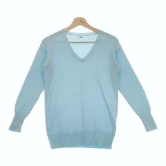 three dots セーター  カシミヤ100％ Vネック ニット ライトブルー レディース スリードッツ【中古】4-1216T△のサムネイル