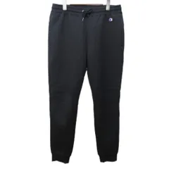 チャンピオン CHAMPION スウェットパンツ ジョガーパンツ ロゴ 刺繍 裾絞り L 黒 ブラック IBO87 0110