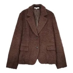 cat in the closet プードル ウール ボア サイズM 1853207 テーラードジャケット ブラウン レディース キャットインザクローゼット【中古】5-0928T△