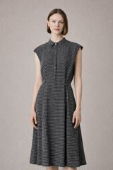 MACKINTOSH LONDON 黒チェック柄 ノースリーブワンピース 38 - メルカリ