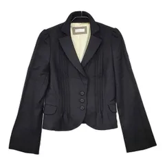 TO BE CHIC 三陽商会 ウール テーラードジャケット ブラック レディース トゥービーシック【中古】5-1019T∞のサムネイル