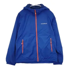 mont-bell 1106625 ライトシェルパーカ キッズ150 climaplus mesh ナイロン ブルゾン ブルー レディース モンベル【中古】5-1027T∞のサムネイル