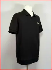 LACOSTE/黒 半袖ポロシャツ/95サイズ/ヴィンテージ (A-2)