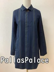PallasPalace パラスパレス 緑紺ストライプ コート サイズ0のサムネイル