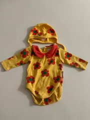 BEBE DE PINO ベベデピノ 花柄 ボディスーツ + 帽子 セット