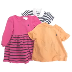 ラルフローレン RALPH LAUREN キッズ服 まとめ 3点セット Tシャツ ワンピース 12M/80 ■GY14