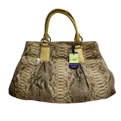 【新品未使用】希少　アンクジェット　パイソンレザー　2way ミニボストンバッグ 新品未使用】希少 アンクジェット パイソンレザー 2way ミニボストン