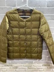 A【A27-47】◇TAION    サイズ不明　ダウンジャケット　カーキ　無地