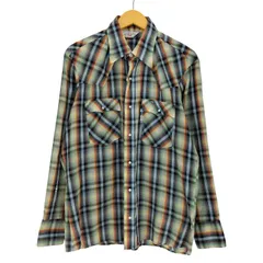 リーバイス Levis 70s USA製 チェック 襟芯 ウエスタンシャツ メンズ import：L 