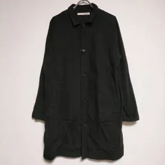 evam eva コットンシルクジャケット E143T012 ロング丈 ジャケット ブラック レディース エヴァムエヴァ【中古】4-1114T∞のサムネイル