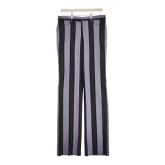 LITTLEBIG 新品 Stripe Straight Trousers LB203-PT06 サイズ46 定価44000円 パンツ パープル ブラック メンズ リトルビッグ【中古】4-1014T♪のサムネイル