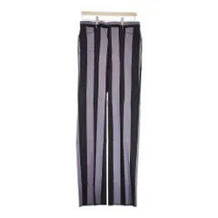 LITTLEBIG 未使用品 Stripe Straight Trousers LB203-PT06 44 定価44000円 パンツ パープル ブラック メンズ リトルビッグ【中古】4-1014T♪のサムネイル
