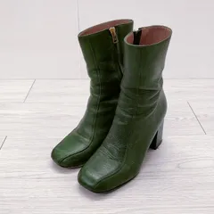 MARNI チャンキーヒール ショートブーツ 35サイズ ブーツ グリーン レディース マルニ【中古】4-1115T◎のサムネイル