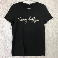 TOMMY HILFIGER トミーヒルフィガー ロゴ Ｔシャツ ブラック Sサイズ □〇