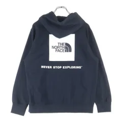 THE NORTH FACE (ザノースフェイス) BACK SQUARE LOGO HOODIE バックスクエアロゴ スウェット プルオーバーパーカー ブラック NT12034