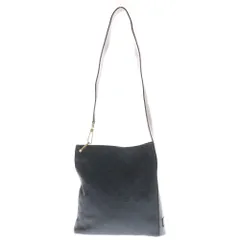 GUCCI (グッチ) 総柄 キャンバス ショルダーバッグ 91761 ブラック