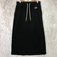 GAP ギャップ ミニ ロゴ マキシ スカート ブラック Sサイズ 〇◇☆