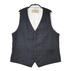 nest Robe 01113-1098 ストライプ ウール ジレ ベスト グレー レディース ネストローブ【中古】5-0921T∞のサムネイル
