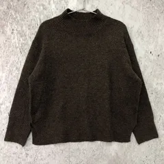 coca コカ ヤク風 ハイネック ニット DK BEIGE ダークブラウン Mサイズ ◇〇