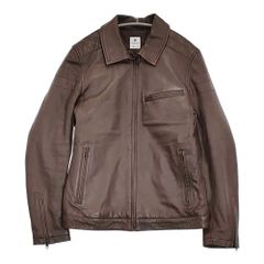 美品 オールドギャップ シングルライダース カウレザー ダークブラウン